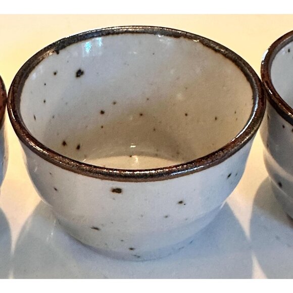 Vtg Set of Four Hand Made Sake Cups - Picture 6 of 7